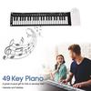 49 Keys Electronic Hand Roll Up Piano Built-in Speaker Children Toys Keyboard Organ