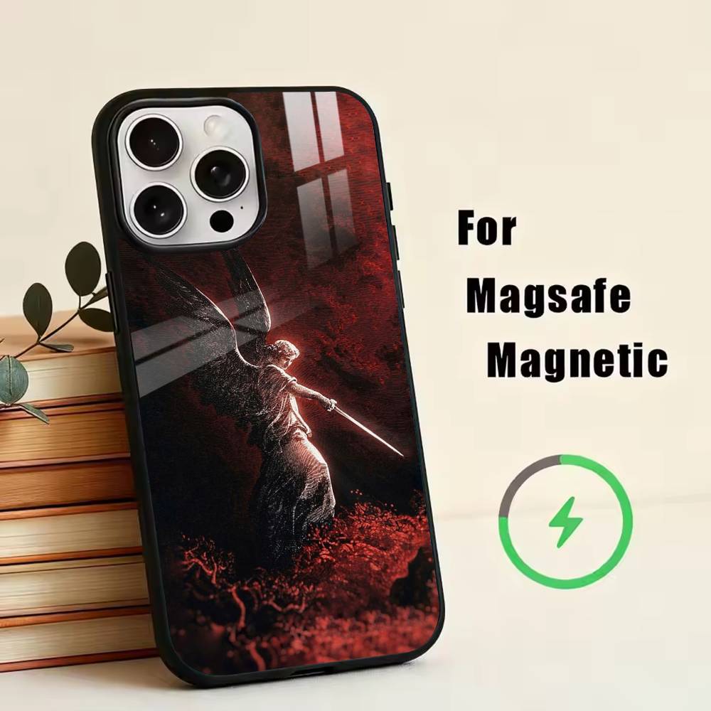 Dark angel  Phone Case For iPhone17,16,15,14,13,12,11 Plus,Pro Magnetic with Magsafe Wireless Charging