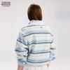 Teenie Weenie Women's Striped Polo T-Shirt with Bear Lettering