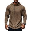 Sports Leisure Men's Plus Size Loose Long Sleeved Hooded Sweatshirt T-shirt Autumn and Winter Base Shirt for Men