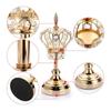 European crystal candlestick crown candlelight dinner scene decoration props living room golden ornaments retro luxury
