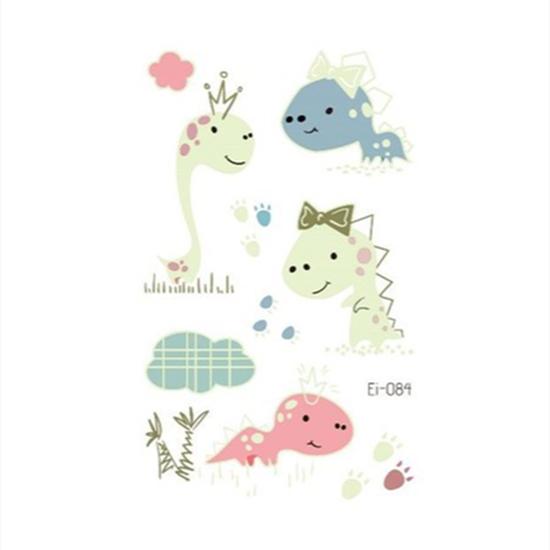 Luminous Tattoo Stickers Temporary Fake Tattoos Kid Glow Paste On Face Arm Leg for Children Body Art Mermaid Dinosaur Sticke