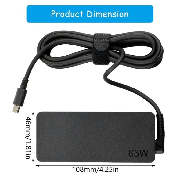 Efficient 65W Laptop Adapter 20V 3.25A Universal Power Supply for Notebook Made with Premium ABS