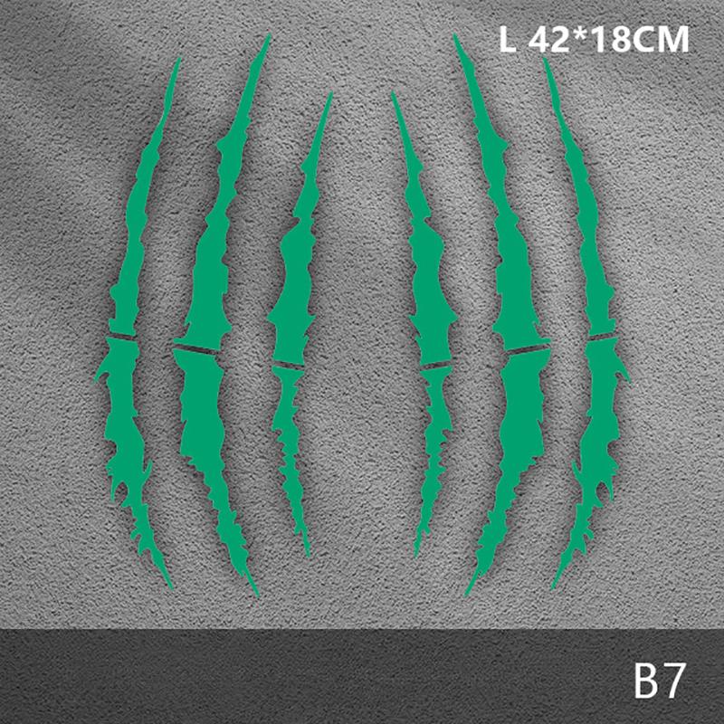 2Pcs Motorcycle Monster Claw Scratch Stickers Diy Motocross Helmet Body Vinyl Decals For Bmw Ktm Kawasaki Yamaha Suzuki Honda