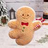Christmas Gingerbread Man Doll Plush Stuffed Gingerbread Pendant Xmas Tree Decorations Soft Doll