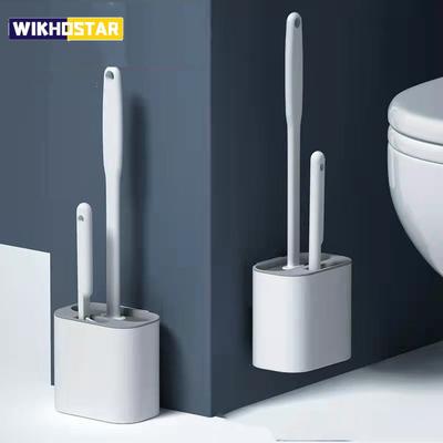 Wall Hanging TPR Silicone Head Toilet Brush With Holder Cleaning Tools For WC Accessories  Cleaning Tools Bathroom Accessories