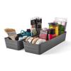 (2 pack  Utility Storage Flex Tray Gray 5" x 15" 2 Pack