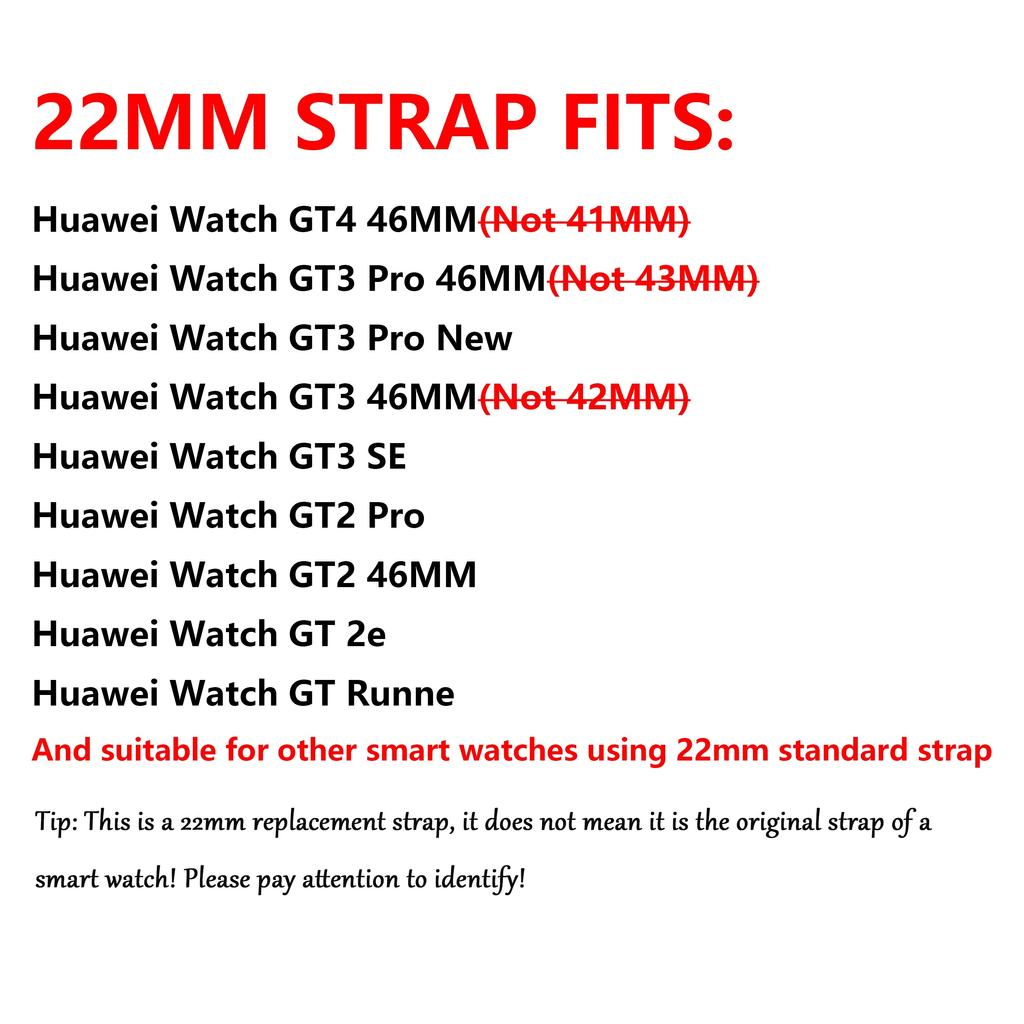 22mm Sport Watch Strap for Huawei Watch GT 4 46MM Watch Band Bracelet for Huawei GT3 Pro 46MM GT2 Pro Runner 46MM Silicone Wrist