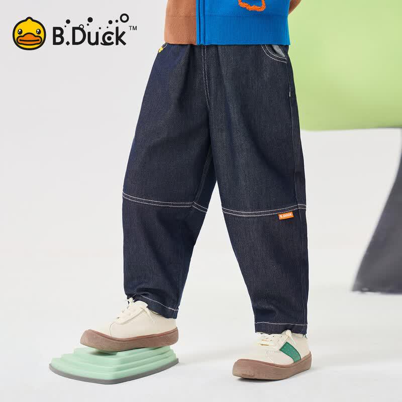 B.Duck Boys' Loose Straight-Leg Denim Jeans