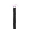 152488 vidaXL Boat Rope Black Complete 4 Mm 100 M Polypropylene