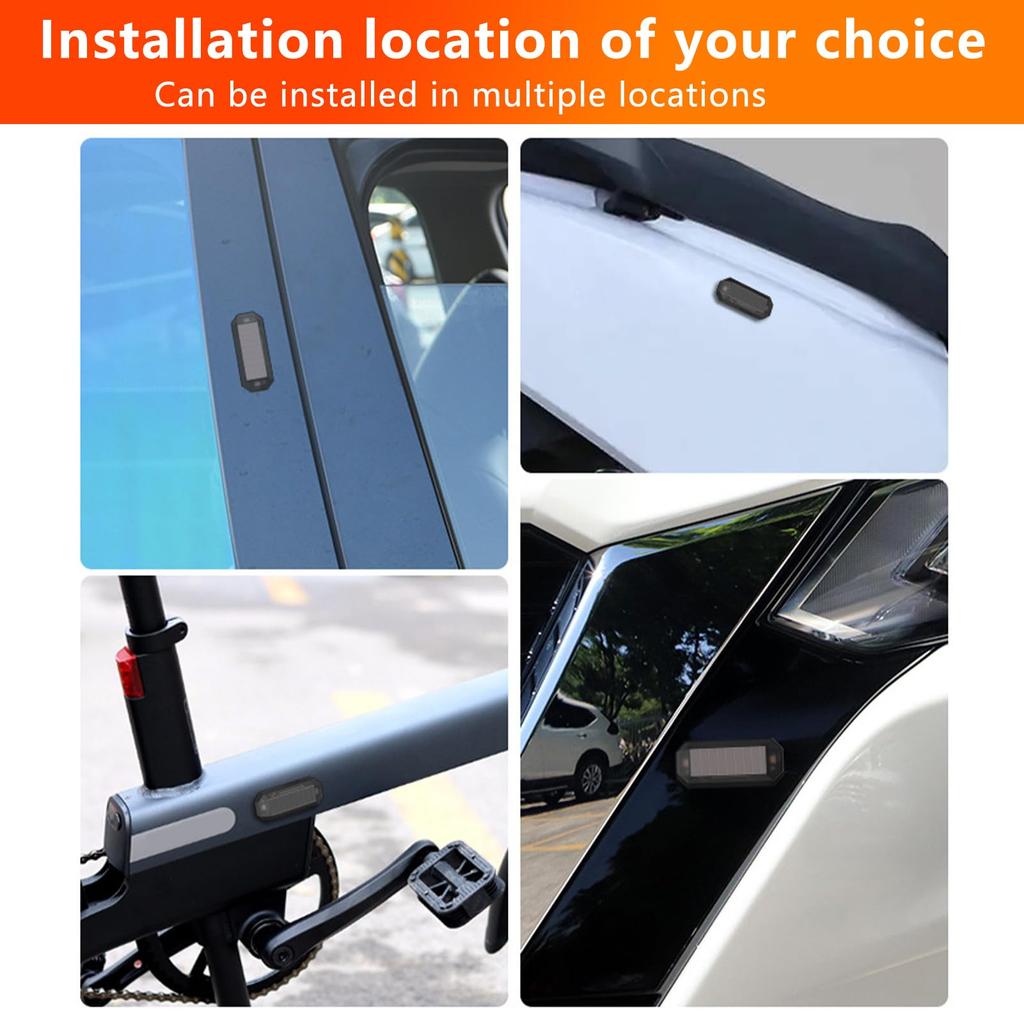 Anti-theft Solar Car Alarm - Dummy LED Light Indicator, Auto Security Theft Deterrent |
