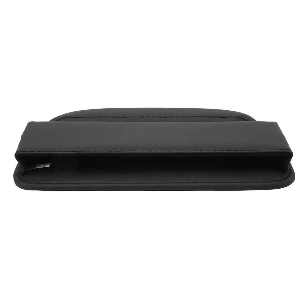 Car Seat Gap Organizer PU Leather Front Multifunctional Seat Console Side Storage Box Pocket Gap Filler Straight Type