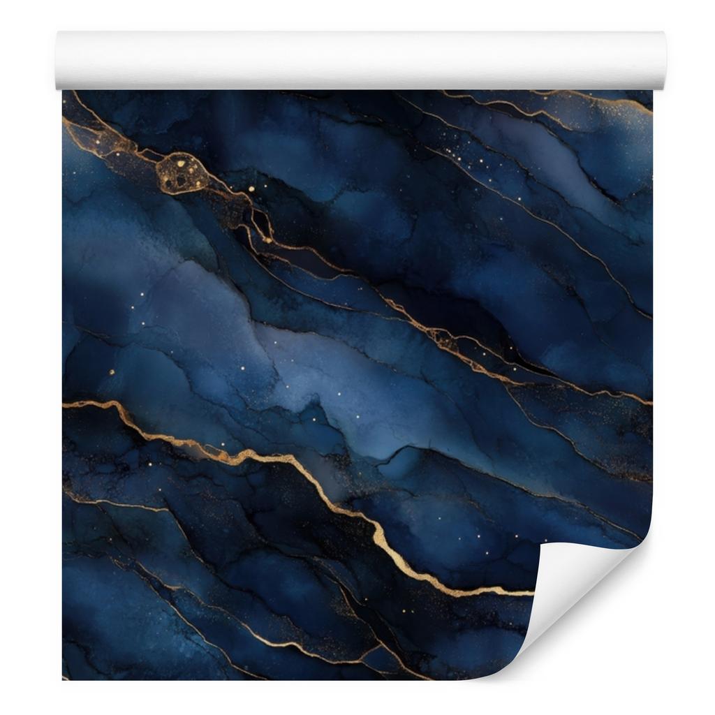 Navy blue and black ink wallpaper, navy blue background for living room and bedroom 50x1000