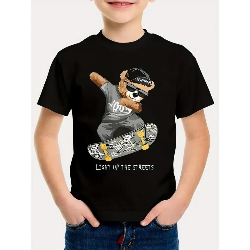 Boys' Short Sleeved T-shirt Summer New 3D Printed Children's Clothing T-shirt