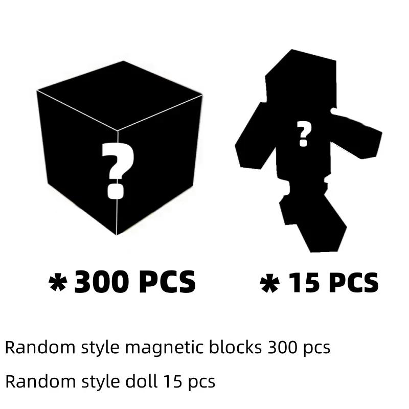 Magnetic Building Blocks Mine World Cube Magnet Set For Kid Age 3+ Diy Model Children Exercise Thinking And Creativity Gift Doll