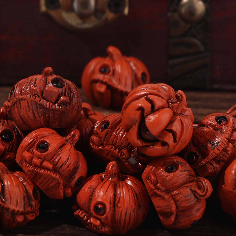 16Pcs Resin Mini Pumpkin Figurine Creative Resin Pumpkin Statue  Home Decoration