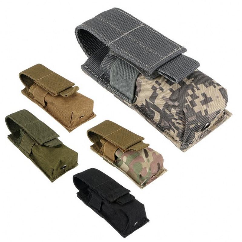 M5 Tactical Flashlight Bag: Compact Military Molle Waist Accessory Bag