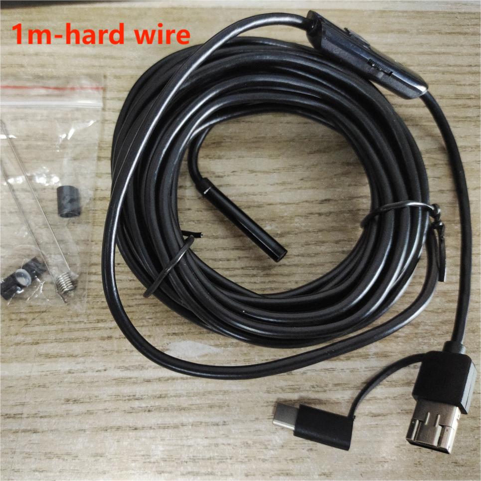Industrial Endoscope HD Electric Digital Borescope Camera IP67 Waterproof Portable Inspection Camera with 6 Dimmable LED Light