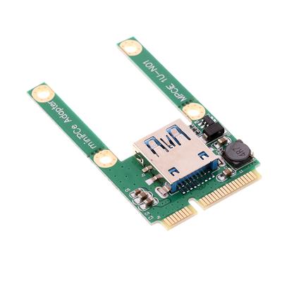 Carte d'extension mini PCI-E vers USB 3.0 pour ordinateur portable, convertisseur, adaptateur de carte de montage avec raccords à vis