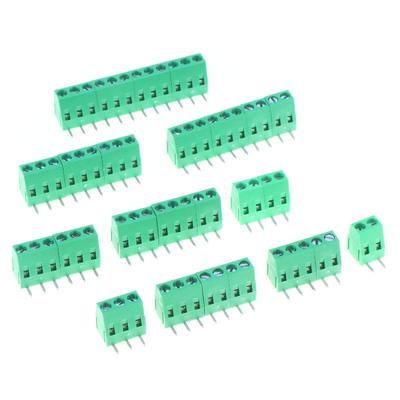 Universele 5,0 mm Pitch Schroefklemmen Blokken Haakse Hoek DG128R 2-12P WJ128R PCB Connectoren voor Montage van Elektronische Componenten