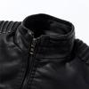 Abrigo para hombre, primavera, nueva chaqueta informal de cuero Vintage, chaqueta de cuero para hombre, chaqueta de cuero para motorista con bolsillo, traje de PU, diseño de Motor para hombre, otoño