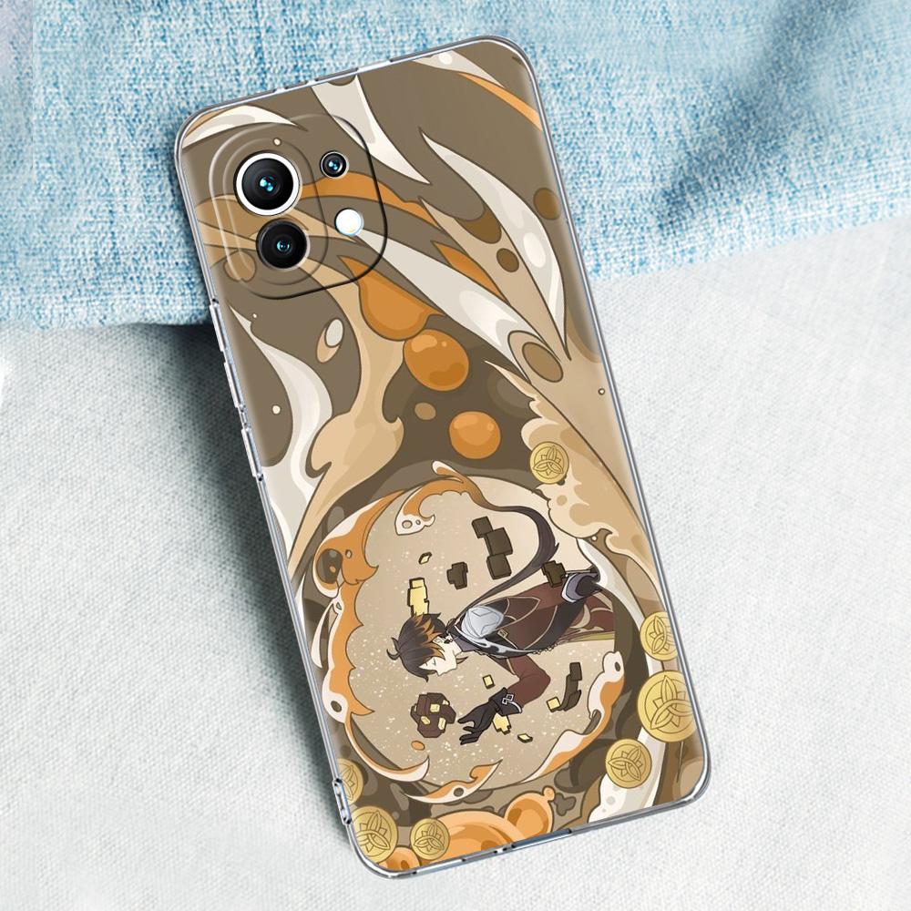 Genshin Impact Cartoon Logo For Poco X5 X3 NFC F5 F4 F3 M3 Phone Case For Xiaomi 12T 12 13 Lite 11 Ultra Mi 10T 5G 11X Pro Cover