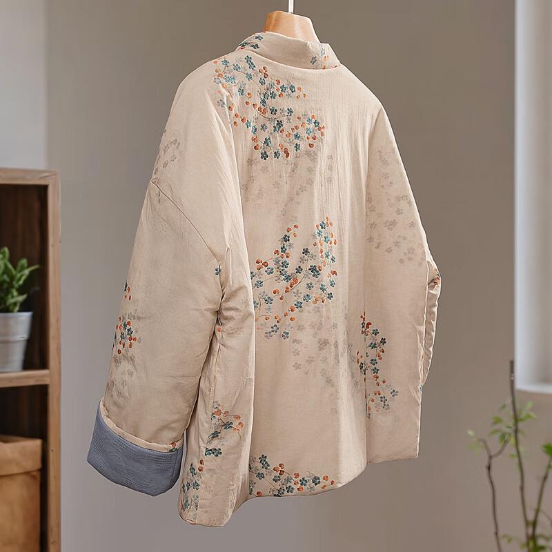 Silk Cypress House Women's New Chinese Style Floral Padded Jacket