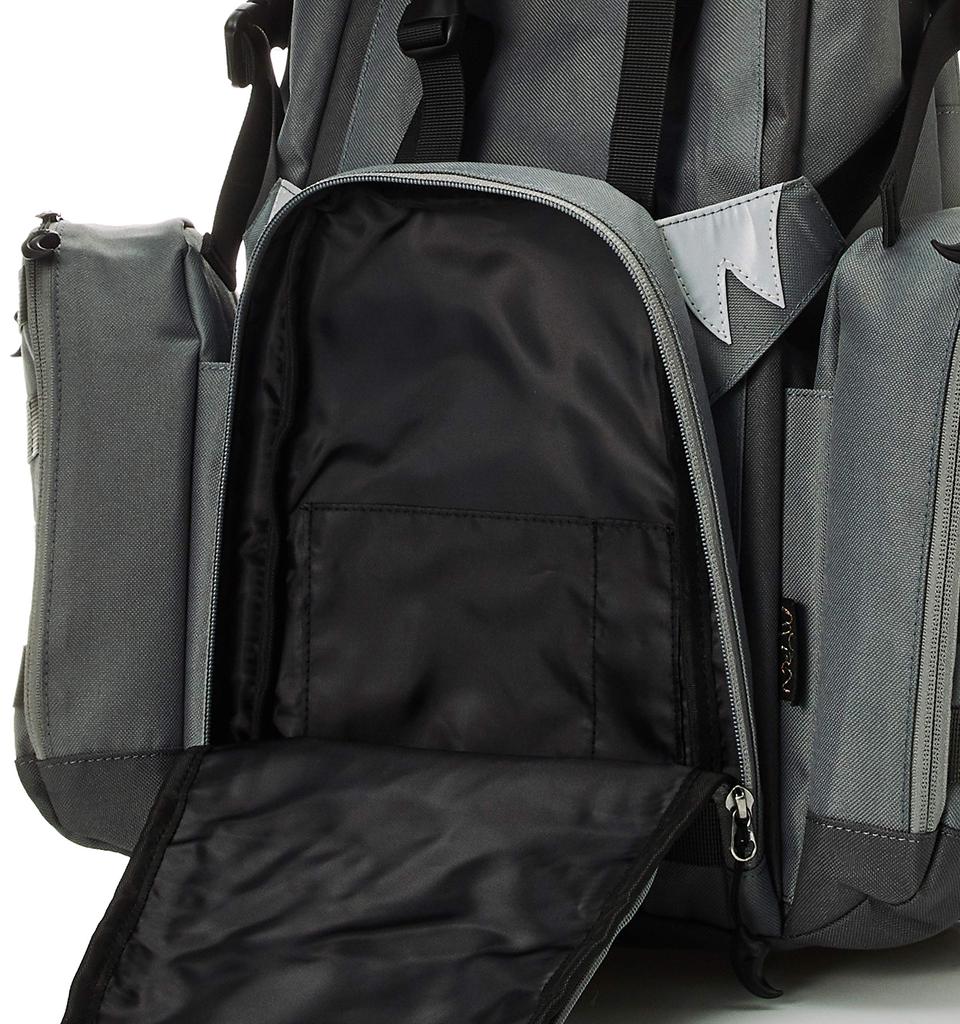 MORN CREATIONS Tyrannosaurus Backpack, Large, TR-101 (Gray)