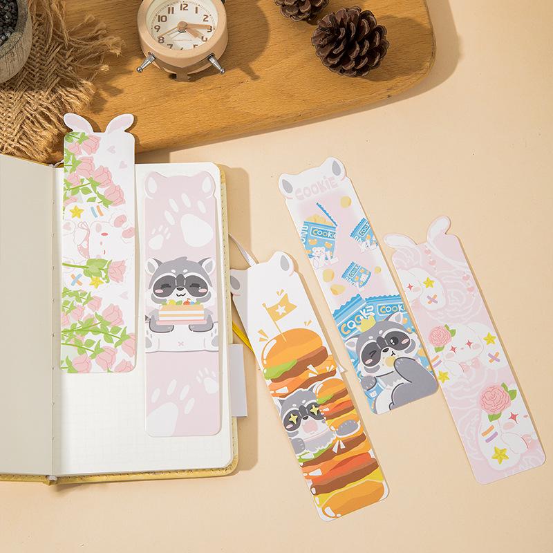 Mu Ran Cute Artist Animal Bookmarks - Message Cards & Irregular Shape Page Markers