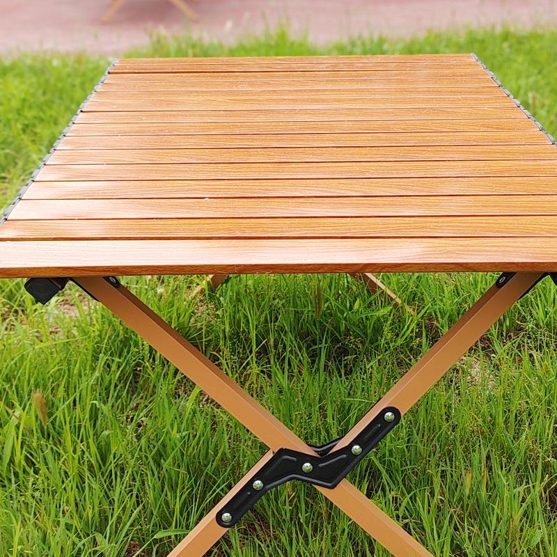 Portable Outdoor Carbon Steel Folding Table for Camping and Picnics
