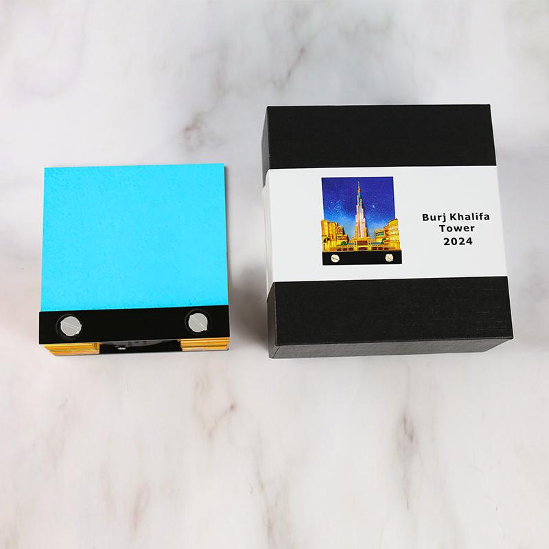3D Memo Pad Custom Weekly Calendar Sticky Note Dubai Tower Castle Tear Off Notepad Stationery Set Landmark Souvenir Gift Items