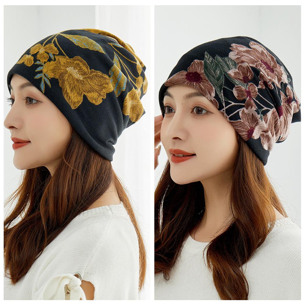 Vielseitige koreanische Damenhüte für Herbst/Winter: Kopftuch, Baotou, Pullover, Halstuch, Print, Flor und Ohrenschutz