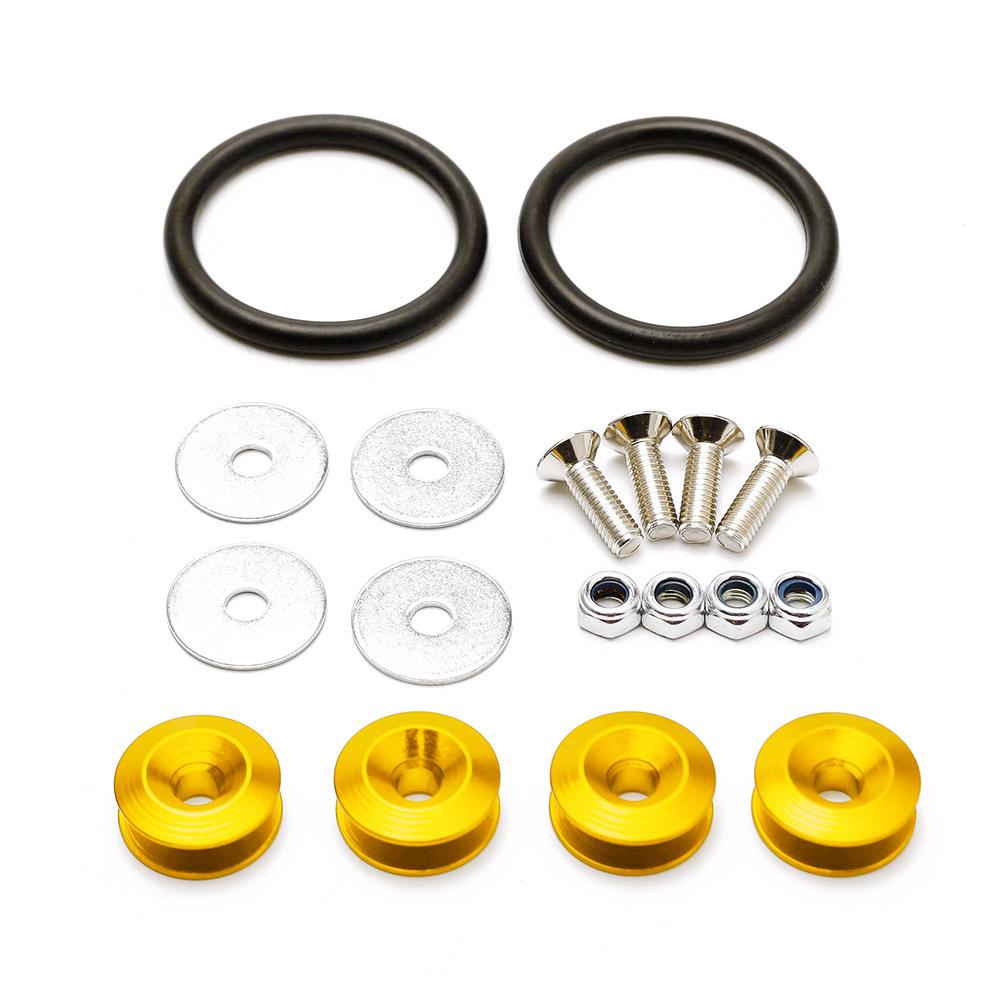 Aluminum Quick Release Fasteners are ideal for front bumpers Rear bumpers and Trunk Hatch lids without logo BX100224