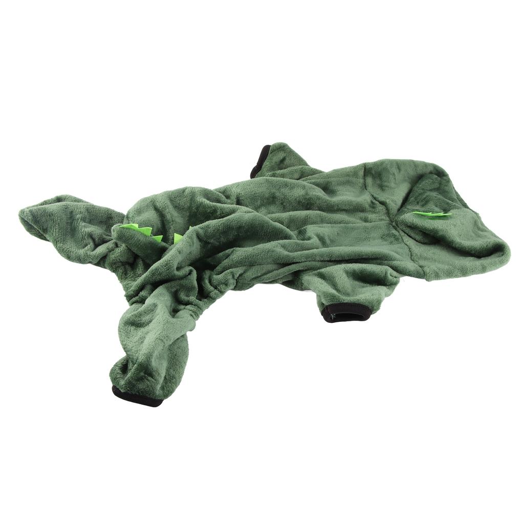 Dog Dinosaur Costume Fashion Cute Warm Fluffy Hoodie Puppy Winter Outfits for Dogs Cats Pets XS