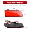 2PCS Canbus LED Rear Bumper Reflector LED Stop Brake Light For Mercedes Benz W639 Vito Viano 2003 2004 2005-2014 Car Accessories