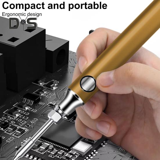 Kit fier de lipit electric Temperatură reglabilă Încălzire rapidă Portabil Design ușor Pix reîncărcabil pentru fier de lipit