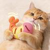 Silicone Shrimp Meat Cat Toy Kitten Food Leakage Treat Dispensing Chew Toy