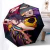 Anime Kpop GirlThemed Automatic Opening and Closing umbrella 8 Ribs, Suitable for Leisure and Going Out, Outdoor Accessory, Gothic Style,