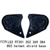 Pair Motorcycle Helmet Shield Lens Base For LS2 FF351 FF352  FF369  FF384 FF802