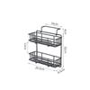 Refrigerator Side Shelf Kitchen Spice Storage Rack Fridge Side Hanging Shelf 3/4 Layer Seasoning Bottle Rack Plastic Wrap Holder