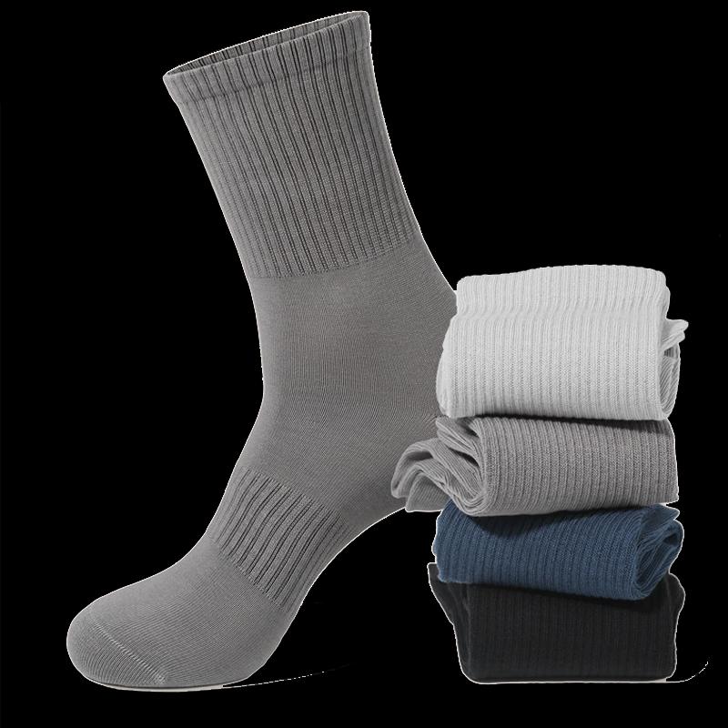 Langs sha Men s 10A Anti-Bacterial Thick Cotton Crew Socks 10A Anti-Bacterial Cotton Crew