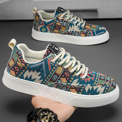 Modne płócienne buty codzienne dla mężczyzn Wszechstronne modne męskie buty do skateboardingu Modne kolorowe sneakersy do biegania Płaskie buty do chodzenia