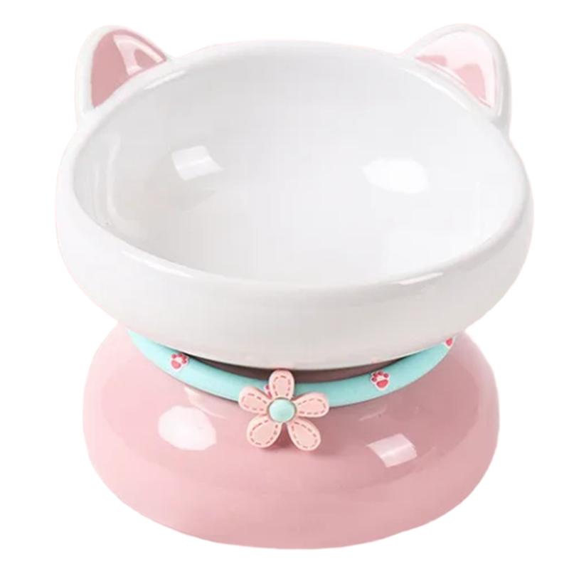 Elevated Tilted Cat Bowl Pet Bowls For Small Dogs Raised Cats Water Food Bowls Feeding Bowl Feeder