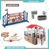 Simulation Farm Model Kit With Plastic Enclosures And Saddle For Model Builders And Collectors