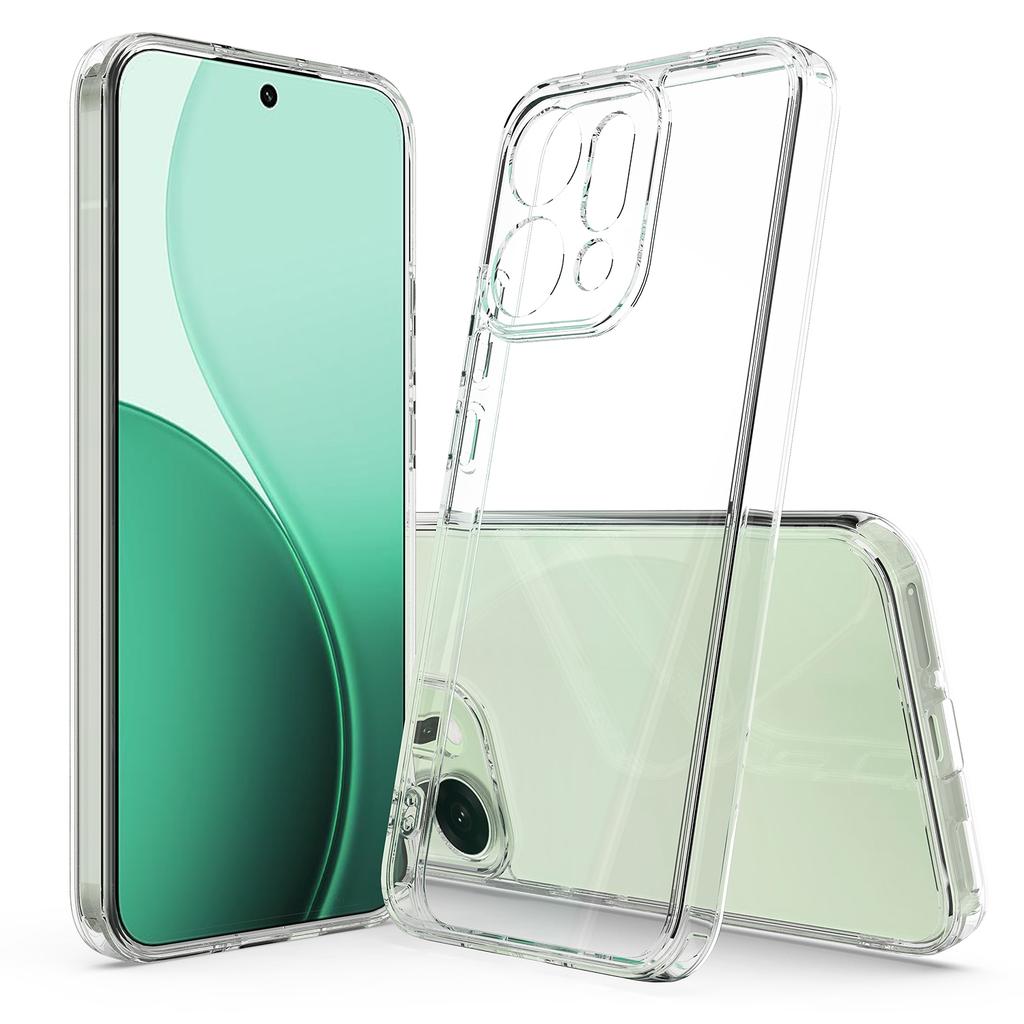 For Oppo Reno14 Pro 5G (Global) Clear Phone Case TPU+Acrylic Shockproof Phone Back Cover