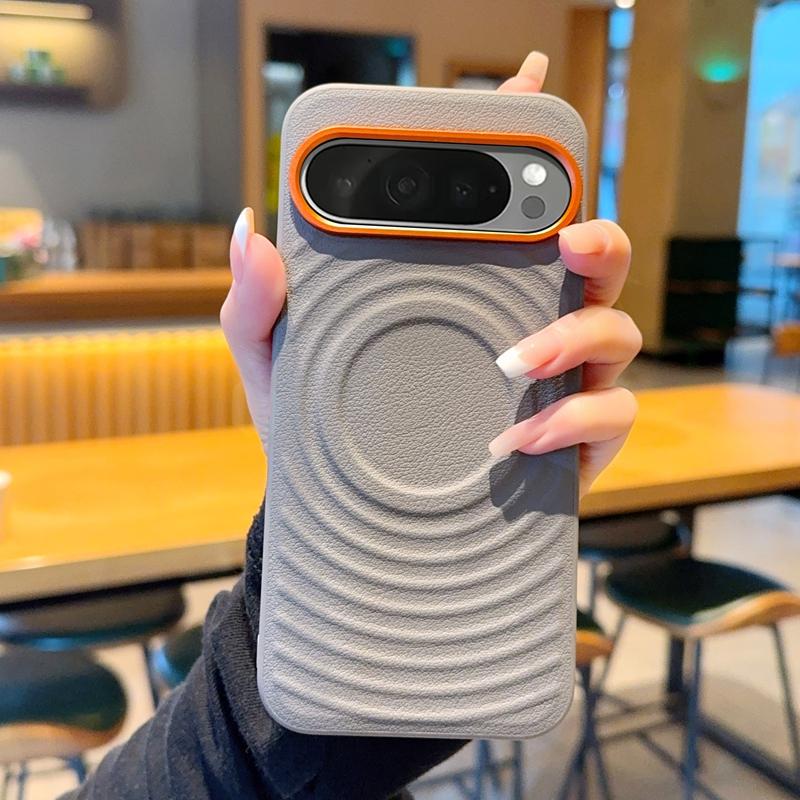 Luxury Leather Skin Case For Google Pixel 9A 10A Pixel 9 10 Pro XL Magnetic Phone Cover With Alloy Lens For Google Pixel 9A