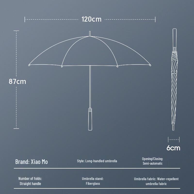 Little Devil Business Windproof Long Handle Umbrella