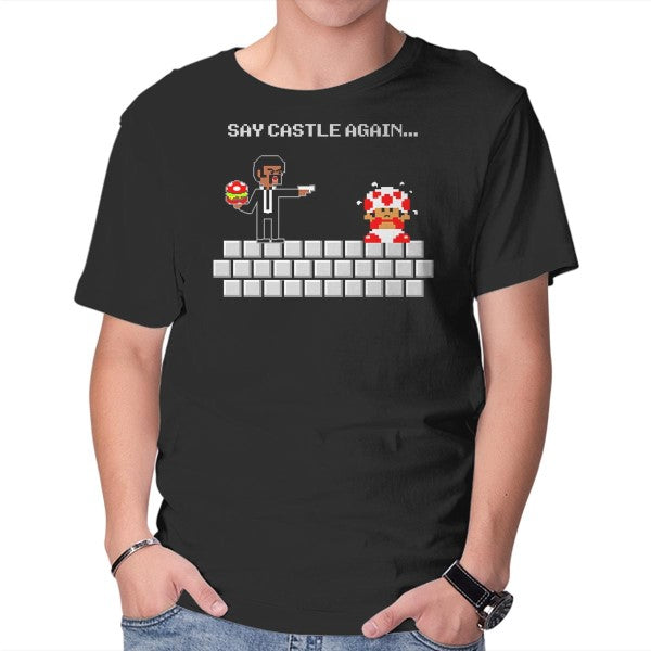 Unisex Crew Neck T-Shirt Say Castle Again! Graphic Short Sleeve Casual Tee XS