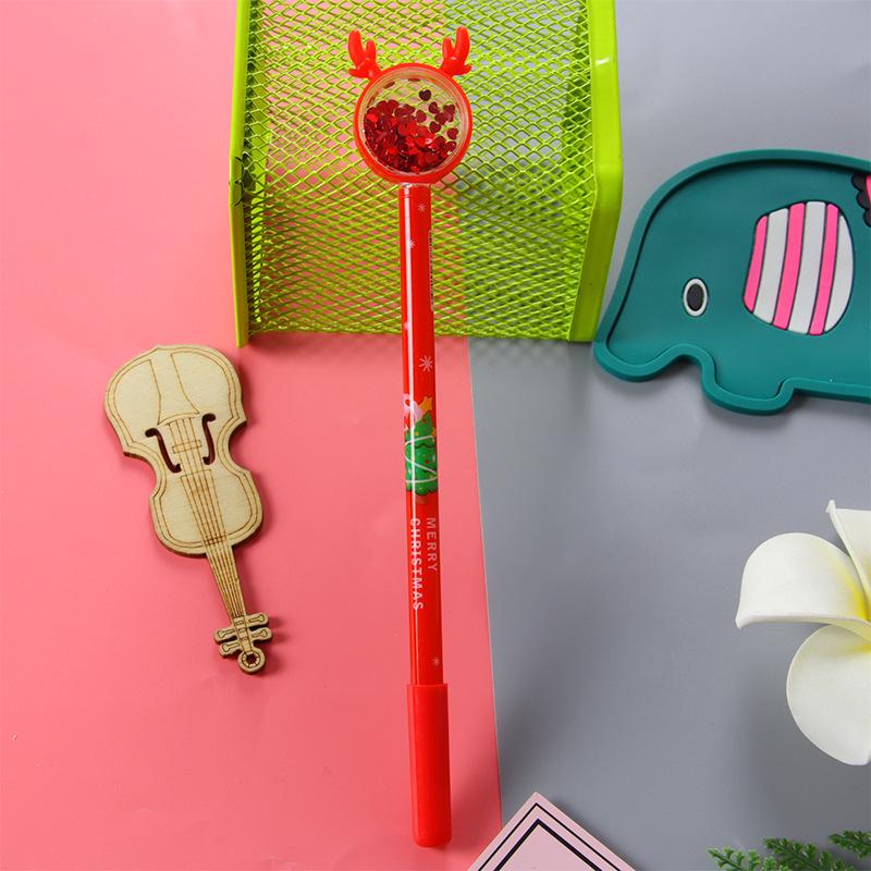 Creative Christmas Reindeer Gel Pen - Cute Cartoon Water-based Pen & Small Gift Stationery
