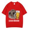Sad Hamster Delicious Beer Funny Meme Kawaii Tshirt Unisex Unisex Fashion Hip Hop Tshirts Shortsleeved Cotton Loose T Shirts